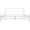 White Metal Bed Frame 120x200 cm | Stylish & Durable Design