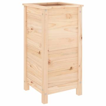 Garden Planter 40x40x78 cm - Solid Pine Wood | HipoMarket