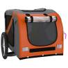 Pet Bike Trailer - Orange & Black Oxford Fabric & Iron