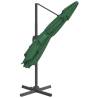 Green Cantilever Umbrella with Aluminium Pole - 400x300 cm