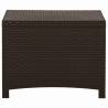 Garden Storage Box 60x54x41 cm - Brown Polypropylene Rattan