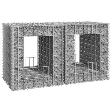 Gabion Basket Posts - 2 pcs 50x50x60 cm Iron - Buy Online