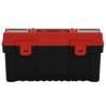 2 Piece Tool Box Set - Sturdy Black & Red Storage Solution