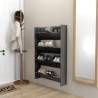 Modern Wall Shoe Cabinets - High Gloss Grey | 2 pcs | HipoMarket