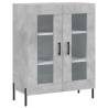 Stylish Highboard in Concrete Grey | 69.5x34x180 cm