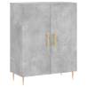 Stylish Highboard in Concrete Grey - 69.5x34x180 cm