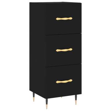 Stylish Highboard Black 34.5x34x180 cm | Hipomarket