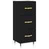 Stylish Highboard Black 34.5x34x180 cm | Hipomarket