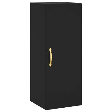 Stylish Highboard Black 34.5x34x180 cm | Hipomarket