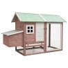 Chicken Cage Mocha 170x81x110 cm Solid Pine & Fir Wood Colour mocha 