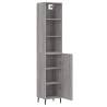 Stylish Highboard Grey Sonoma - 34.5x34x180 cm | Hipo Market