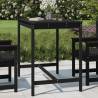 Garden Table Black 121x82.5x110 cm Solid Wood Pine Colour black pine Size 121 x 82.5 x 110 cm Quantity in Package 1 