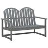 Garden Bench Grey 110 cm - Solid Acacia Wood