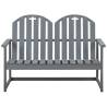 Garden Bench Grey 110 cm - Solid Acacia Wood