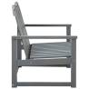 Garden Bench Grey 110 cm - Solid Acacia Wood