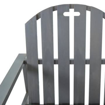 Garden Bench Grey 110 cm - Solid Acacia Wood