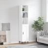 Highboard High Gloss White 34.5x34x180 cm Engineered Wood Colour high gloss white Quantity in Package 1 Model 1 wood door 