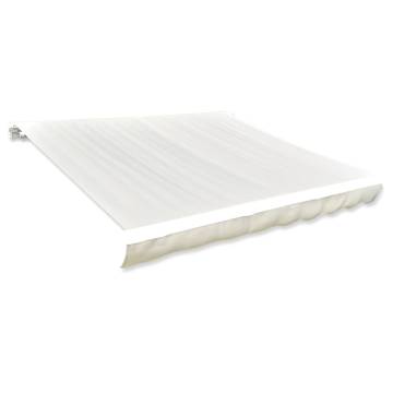 Awning Top Sunshade Canvas Cream 500x300 cm for UV Protection