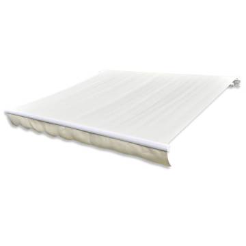 Awning Top Sunshade Canvas Cream 500x300 cm for UV Protection