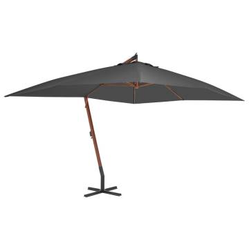 Cantilever Umbrella 400x300 cm Anthracite - Elegant Shade Solution