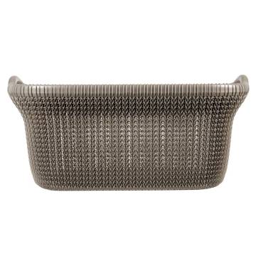 Curver Laundry Basket Knit 40L - Metallic Brown | HipoMarket