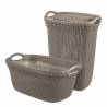 Curver Laundry Basket Knit 40L - Metallic Brown | HipoMarket