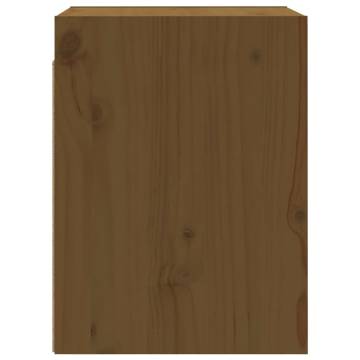 Honey Brown Wall Cabinets - 2 pcs Solid Pinewood | HipoMarket