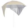 Beach Umbrella with Side Walls Sand 215 cm Colour sand Quantity in Package 1 