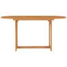 Garden Table 150x90 cm - Solid Teak Wood | Hipo Market