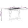 Folding Garden Table - Solid Teak 120x120 cm | Hipomarket