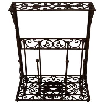 Esschert Design Large Boot Rack - Cast Iron - 4 Pairs Storage