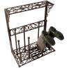 Esschert Design Large Boot Rack - Cast Iron - 4 Pairs Storage