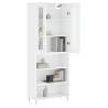 Stylish Highboard White 69.5x34x180 cm | Hipomarket