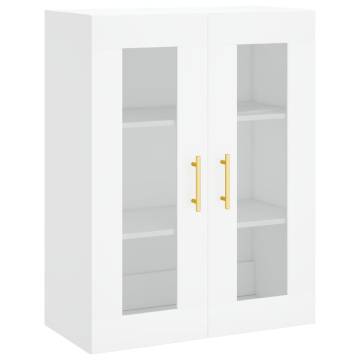 Stylish Highboard White 69.5x34x180 cm | Hipomarket