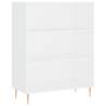 Stylish Highboard White 69.5x34x180 cm | Hipomarket