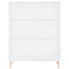 Stylish Highboard White 69.5x34x180 cm | Hipomarket