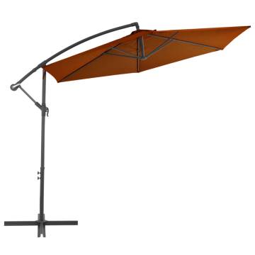 Cantilever Umbrella with Aluminium Pole Terracotta 300 cm