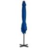 Azure Blue Cantilever Umbrella with Aluminium Pole - 250x250 cm