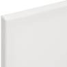 Stretched Canvases 12 pcs - White Fabric & Solid Pine Frame