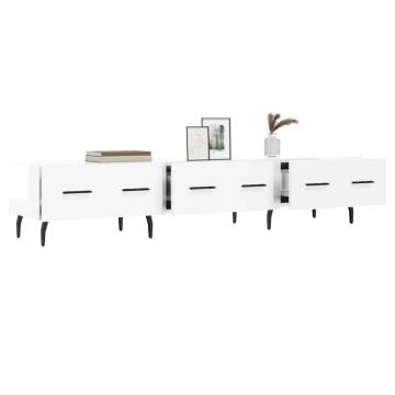 High Gloss White TV Cabinet - Modern Design & Spacious Storage