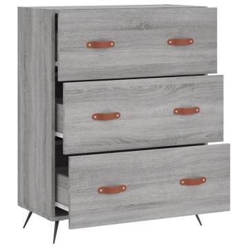 Chest of Drawers Grey Sonoma - Stylish & Durable Storage Solution