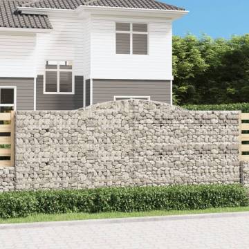 Arched Gabion Baskets Set - Durable Garden Barriers | HipoMarket