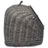 Cat Transporter Grey 60x45x45cm | Natural Willow Carrier