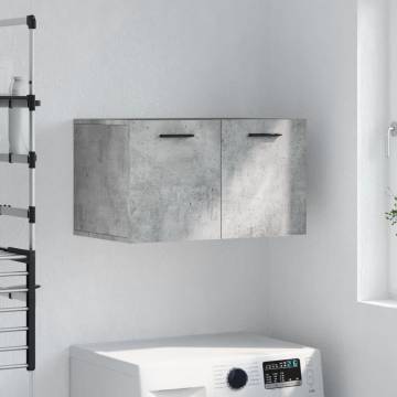 Concrete Grey Wall Cabinet - Stylish & Functional Storage