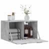 Concrete Grey Wall Cabinet - Stylish & Functional Storage