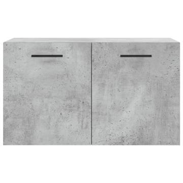 Concrete Grey Wall Cabinet - Stylish & Functional Storage