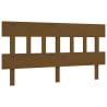 Honey Brown King Size Solid Wood Bed Frame with Headboard