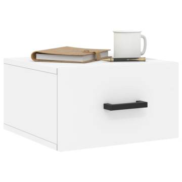 Wall-mounted Bedside Cabinets - 2 pcs White 35x35x20 cm