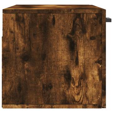 Wall Cabinet Smoked Oak - Stylish Storage | HipoMarket