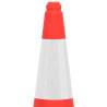 Reflective Traffic Cones 75cm - 10 pcs Heavy Base Set